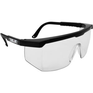 Gafas de Seguridad ANSI Z87.1 con Lentes Transparentes y Montura Negra